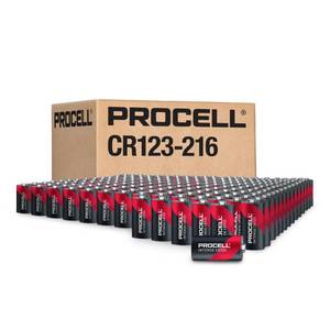 lot 12099 image: Procell CR123A 3V Lithium Batteries, 216-Count  Retail $648