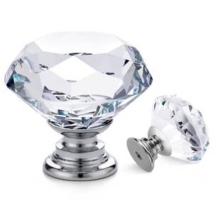 lot 12100 image: Ravinte Crystal Cabinet Knobs 30mm 15-Pack