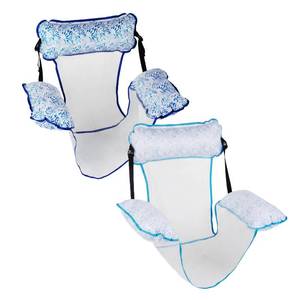 lot 12118 image: Aqua Monterey Chair 2 Pack Pool Float 30x24in