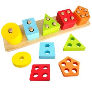 lot 12143 image: TieGokii Dementia Activities Wooden Puzzle Set