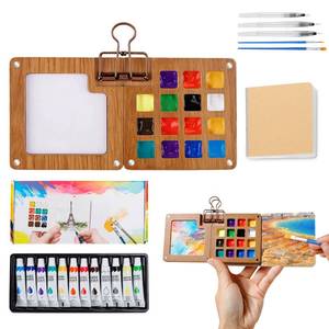 lot 12172 image: Tuuhins Watercolor Paint Set 12 Colors with Brushes