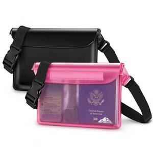 lot 12176 image: HEETA 2-Pack Waterproof Fanny Pack Dry Bag