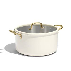 lot 13393 image: CAROTE 8QT Full Clad Tri Ply Stainless Steel Stock Pot with Lid