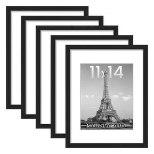lot 13402 image: upsimples 11x14 Picture Frame, Gallery Wall Frames Set of 5, Black