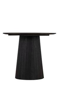 lot 13425 image: Everton 22 Black Mango Wood Round Side Table �� Modern Accent End Table (Base Only-No Top)