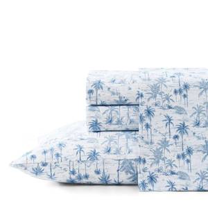 lot 14159 image: Tommy Bahama - King Sheet Set with Fitted Sheet & Pillowcases, Cotton