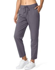 lot 14209 image: Womens Golf Pants 2 Deep Pockets 78 Stretch Ankle Pants, Grey, L