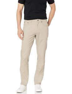 lot 14213 image: Amazon Essentials Mens Standard Athletic-Fit 5-Pocket Stretch Twill Pant, Stone 33W x 32L