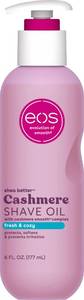 lot 14231 image: eos Cashmere Shave Oil- Fresh & Cozy, Moisturizing Shea Butter, 6 fl oz