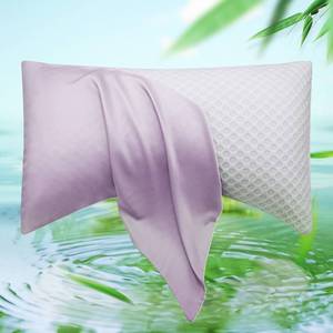 lot 14252 image: Cooling Side Sleeper Curved Pillow Case Queen 2 Pack 20  30 Light Purple