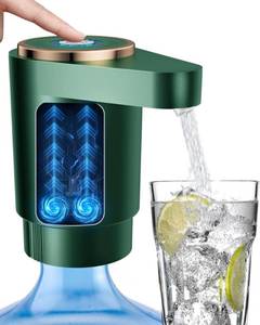 lot 14278 image: Cozycharm Water Jug Pump for 5 Gallon Bottle �� Portable Electric USB-C Charging Dispenser, Dual Powerful Motors, Fast Flow, Fits 2-5 Gallon Jugs �� Ideal for Home, Office, Camping, RV, Dark Green