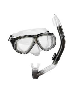 lot 14279 image: Speedo Unisex-Adult Swim Snorkel Dive Mask Anti-Fog with Nose Cover Adventure Series, MS Grey SIOC, One Size