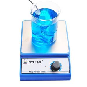 lot 14286 image: INTLLAB Magnetic Stirrer Stainless Steel Magnetic Mixer with stir bar (No Heating) Max Stirring Capacity 3000ml