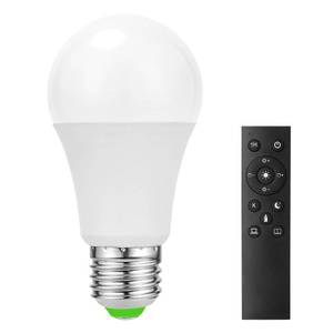 lot 14318 image: Ambimall 9W LED Light Bulbs with Remote Control, Stepless Dimmable 3000K-6000K,E26 Base