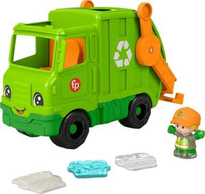 lot 14343 image: Fisher-Price Little People Recycling Truck, Toddler Toy