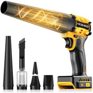lot 19659 image: Leaf Blower Cordless for Dewalt 20V Battery, 1300000RPM Lightweight Mini Leaf Blower Handheld Electric Leaf Blower, 2-in-1 Portable Blower &Vacuum for Lawn DustSnow Blowing (Not Battery