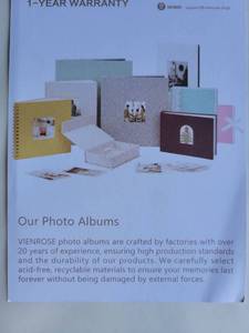 lot 20003 image: VIENROSE Photo Album Black 11x10�