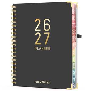 lot 20031 image: Jul 2026 - Dec 2027 Planner, Forvencer 18 Month Planner 2026-2027, 8.5x11 (Cover Slightly Bent)