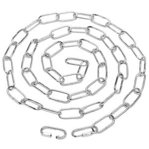 lot 20034 image: Chandelier Chain 61015 Feet SANGLE SOPFFY Light Fixture Chain for Chandelier or Swag Light Fixtures,Lighting Chain Extension with Link Locks, Plant Hanging Chain(Silver, 6 Feet)