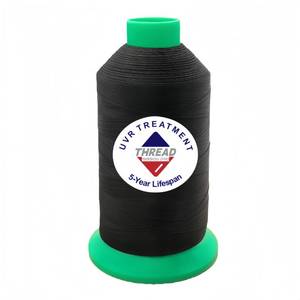 lot 20395 image: Sissewpro 8oz UV Resistance Tex90 Bonded Polyester Thread 92 Heavy Duty Outdoor Marine Upholstery Thread for Sewing Machines,Awnings,Boat Covers,Furniture, Car Seats,Sails,Vinyl,Canvas 2350yds��BK��