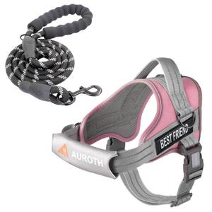 lot 20446 image: AUROTH Dog Harness and Leash Set for Medium Sized Dog, No Pull Dog Vest