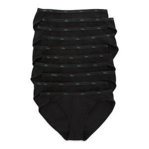 lot 20467 image: Hanes Womens Bikini Underwear Pack, Classic Cotton Bikini Panties, 10-Pack (Colors May Vary) 7 Large