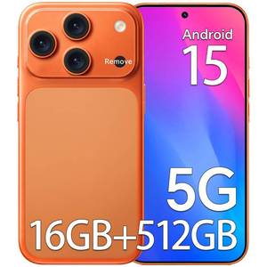 lot 20468 image: S17PM 5G Unlocked Cell Phone, Android 15 Smartphone, 6.9 HD Display, 16GB RAM  512GB Storage, Snapdragon 888, 104MP32MP Camera, 5000mAh Long Battery Life, Dual SIM, GPS, WiFi