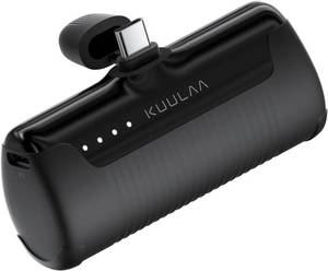 lot 20478 image: Kuulaa Portable Charger USB C Power Bank 4500mAh Small Portable Phone Charger Android Compact Plug in Battery Pack Portable Compatible with iPhone 15, Samsung Galaxy, Moto, LG, Pixel, Black