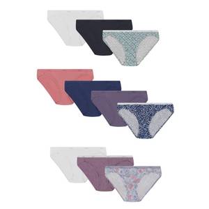 lot 20493 image: Hanes Womens Bikini Underwear Pack, Classic Cotton Bikini Panties, 10-Pack (Colors May Vary) XL