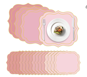 lot 2404 image: Pink paper signs - Stock image may not match actual product images