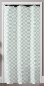 lot 2417 image: Shower curtain approximately 6 ft by 5 ft - Stock image may not match actual product images