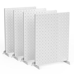 lot 1422 image: EVERHANGER Metal Pegboard Display Stand, Freestanding Tabletop Pegboard