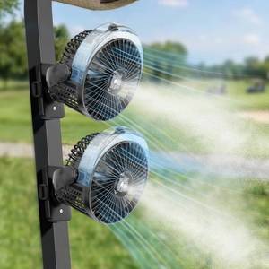 lot 1432 image: BOYISEN Magnetic Golf Cart Misting Fan with 2x Magnets & Secure Strap
