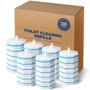 lot 1436 image: 36 Count Refills For Clorox Toilet Wand, 5X Cleaning Power Toilets Bowl Cleaners With Exclusive Formula, High-Density Disposable Toilets Brush Scrubber - No Falling Apart, Fresh Fragrance
