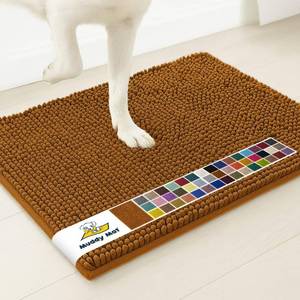 lot 2013 image: Muddy Mat�  Super Water Absorbent Door Mat Indoor, Microfiber Quick Dry Chenille Entryway Rug, Slip Resistant Front Door Mat, Indoor Mats for Entryway, Machine Washable Pet Rug, Amber 19 x 30