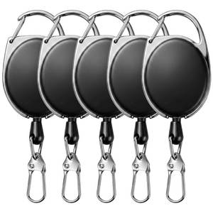 lot 2033 image: WHTCHSU 5 PCS Fly Fishing Retractor for Anglers Vest Pack Tool Gear Assortment Combo