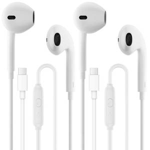lot 2036 image: JOUKIGENI 2 Pack USB C Headphones Wired Earbuds in-Ear Type C Headphones with Microphone Noise Cancelling Compatible with PhoneAndroidGalaxy