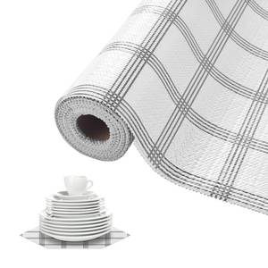 lot 2067 image: Hagzojler Non Slip Shelf Liner PVC Drawer Liner BPA-Free Waterproof and Washable Kitchen Cabinet Liner Suitable for Shoe Cabinets,Wire Shelving (White and Grey, 17.5�120inch)