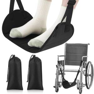 lot 2068 image: Yoojahow 2 Pcs Wheelchair Leg Rest Footrest Hammock Adjustable Footrest Hanging Foot Sling Wheelchair Accessories for Foot Rest Replacement