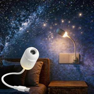 lot 2079 image: Galaxy Starry Sky Night Light Projector, 2-in-1 Portable with 12 Projection Films, 360° Adjustable Brightness Control Eye��Caring LED Night Light for Kids Adults Bedroom Home Ceiling Car Decor Gift