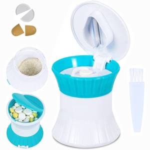 lot 2087 image: Pill Cutter and Splitter for Small or Large Pills - 3 in 1 - Tablets Crusher Grinder - Pills Cutter with Small Pill Box Organizer Giramika
