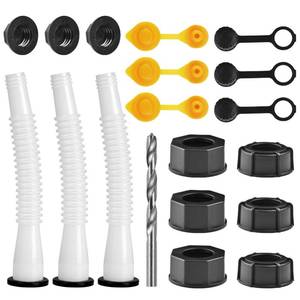 lot 2113 image: Gas Can Spout Replacement Kits, Gas Can Nozzle Replacement (3 Kits-White)
