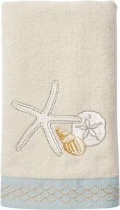 lot 2128 image: Avanti Linens - Hand Towel, Soft & Absorbent Cotton Towel, Beach Inspired Bathroom Accessories (Seaglass Collection)