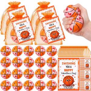 lot 2485 image: Hollowfly 25 Sets Valentines Gifts Mini Basketball Party Favors