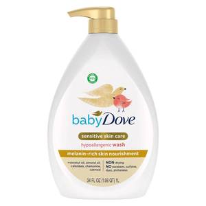 lot 4199 image: Baby Dove Sensitive Baby Wash Melanin-rich Skin Nourishment 34 oz