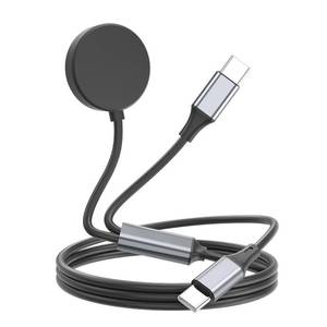 lot 4202 image: Clolasa USB C 2 in 1 Multi Fast Charger Charging Cable for Samsung Galaxy Watch 88 Classic7FEUltra66 Classic55 Pro44 classic3Active 2Active & Galaxy S25S24S23S222120 Note-4FT