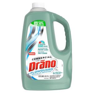 lot 4211 image: Drano FlowGuard Build-Up Remover, Active Enzyme Drain Cleaner, 60 oz 1-Pack