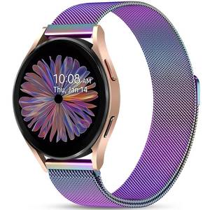 lot 4216 image: JKD Metal Band Compatible with Samsung Galaxy Watch 7 6 5 4 Band 40mm 44mm, Galaxy Watch 5 Pro 45mmWatch 6 4 Classic 42mm 46mm 43mm 47mmActive, 20mm Stainless Steel Strap Women Men, Colorful