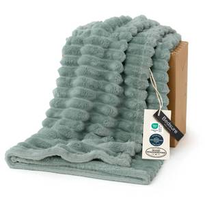 lot 5953 image: Bedsure Soft Twin Blanket for Bed Decor Gifts Sage Green 60x80
