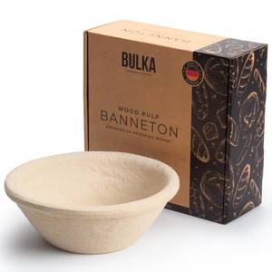lot 5976 image: Bulka Sourdough Banneton Bread Proofing Basket Small 7 Round Smooth 500g